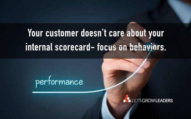 Your customer doesn't care about your internal scorecard