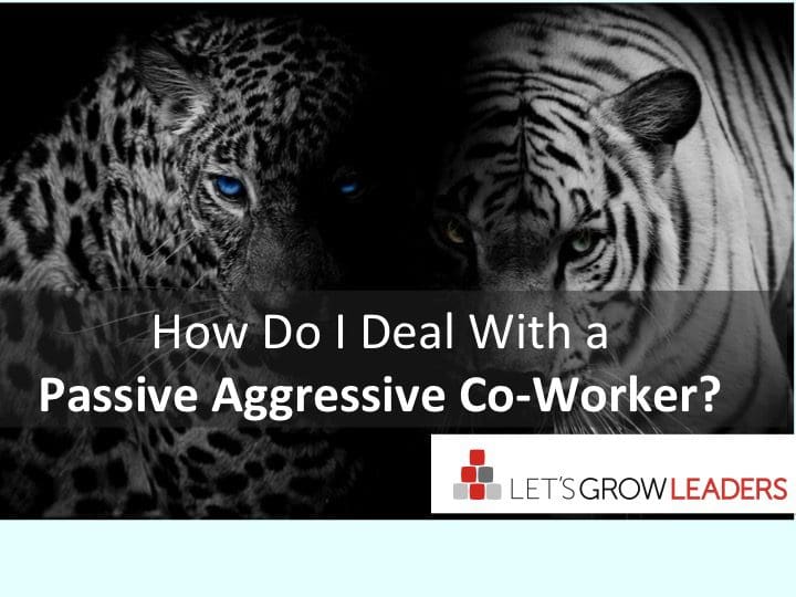 How Do I Deal With a Passive Aggressive Co-worker?