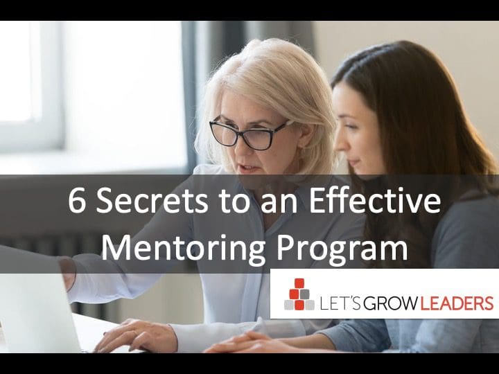 6 Secrets to a Successful Mentoring Program