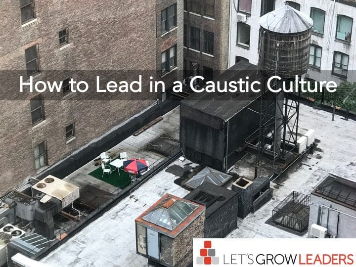 how to lead in a caustic culture