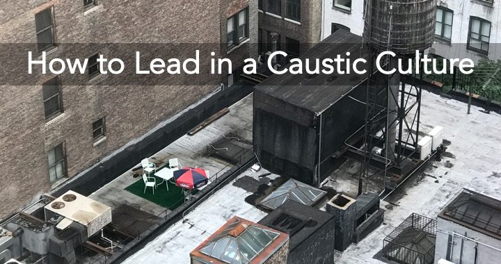 how to lead in a caustic culture