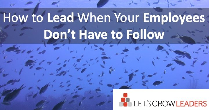 How to lead when your employees don't have to follow