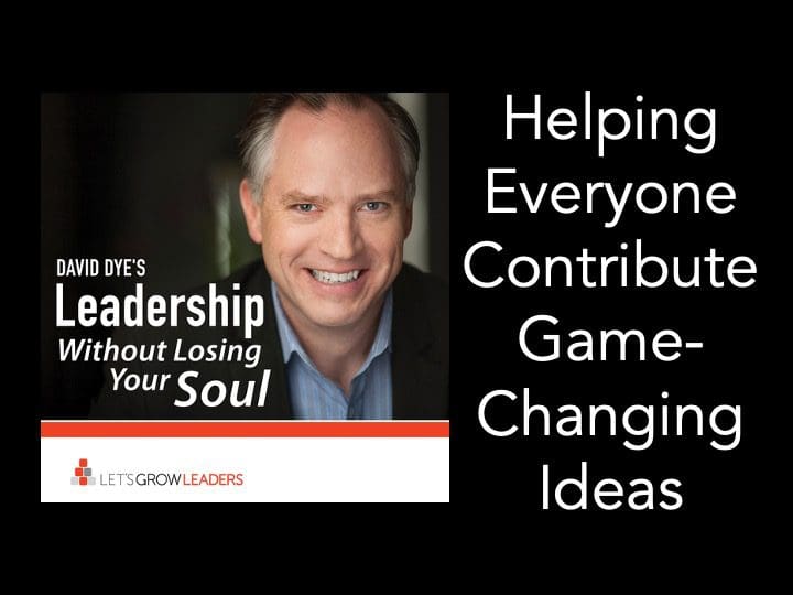 helping everyone contribute game changing ideas