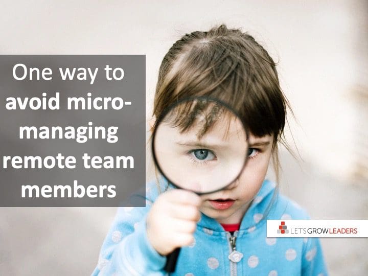 One Way Smart Leaders Avoid Micro-Managing Virtual Team Members