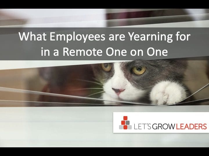 Remote One-on-Ones: What Employees are Yearning For Most