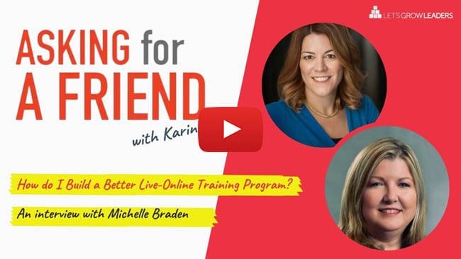 build a better online leadership training program with Michelle Braden