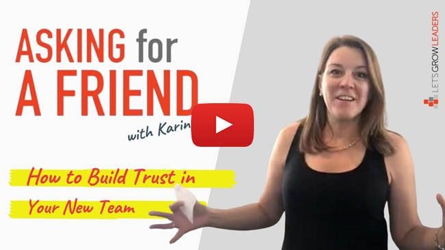 how to build trust with a new team