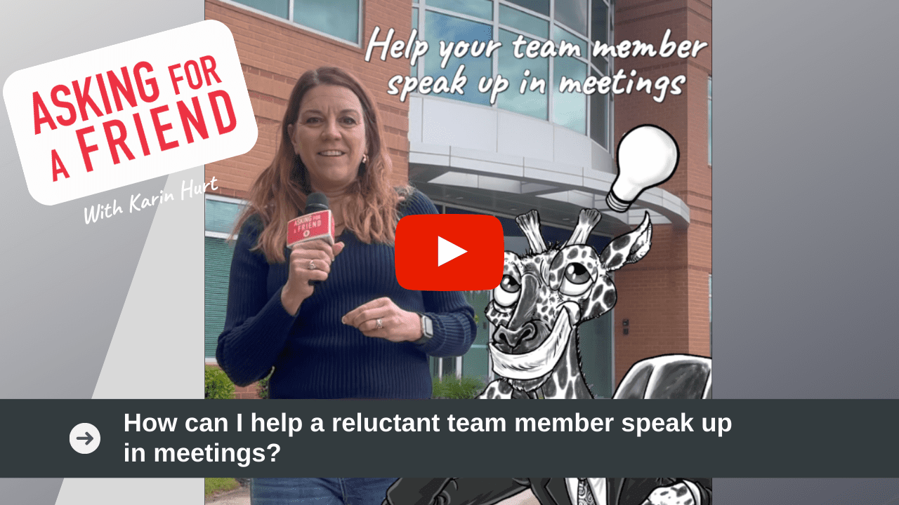 speak up in meetings