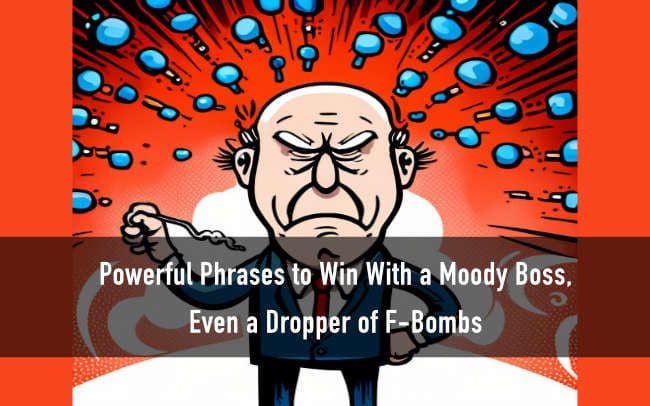 Powerful Phrases to Win With a Moody Boss, Even a Dropper of F-Bombs