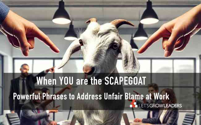 When you are the scapegoat