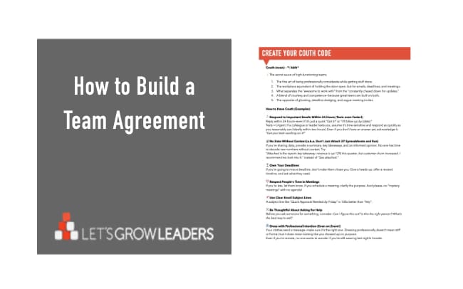 How to Build a Team Agreement and Get Your Team on Track