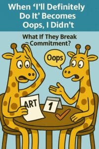 break a commitment giraffe