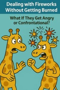 angry or confrontational