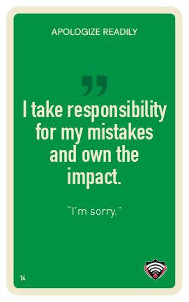 Apologize Readily Habit