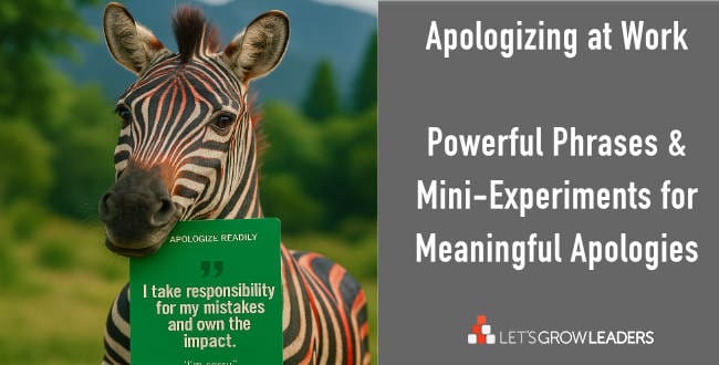 Apologize at work