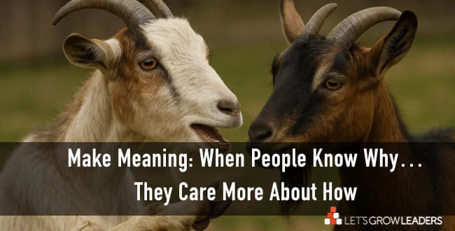 How to make meaning at work