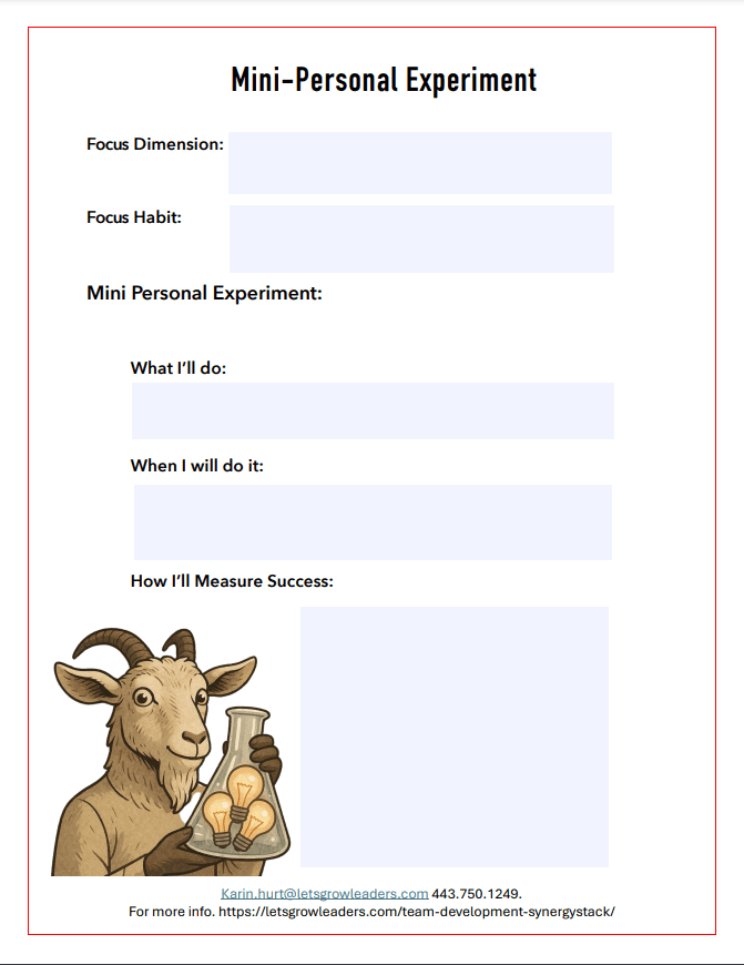 mini personal experiment