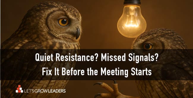 Image of two owls having a pre-metting for better stakeholder management