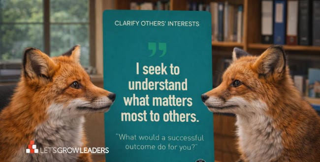 clarify others interests