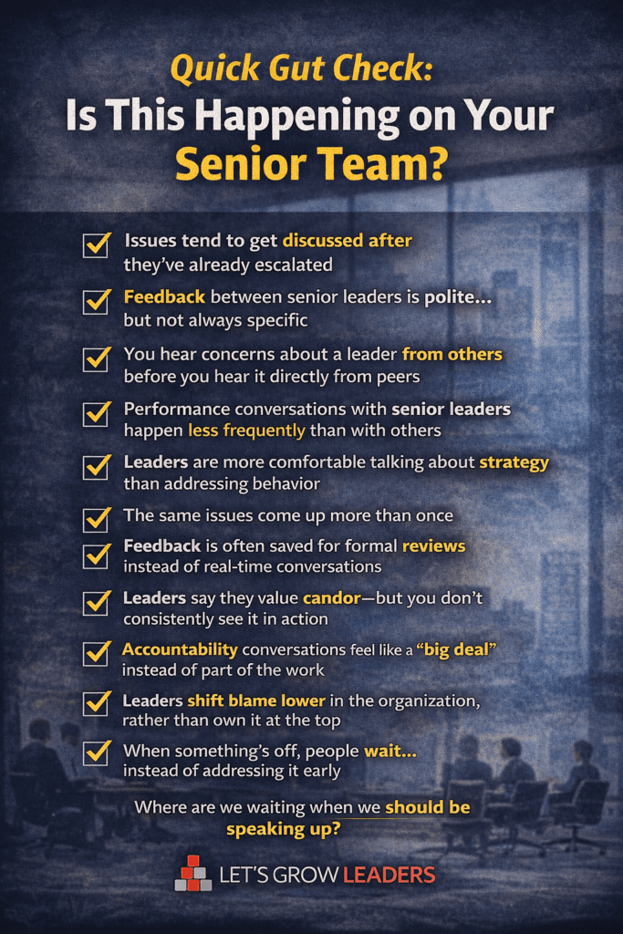 senior leader feedback gap